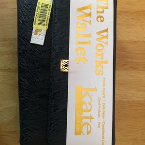 Kate Landry NWT black wallet